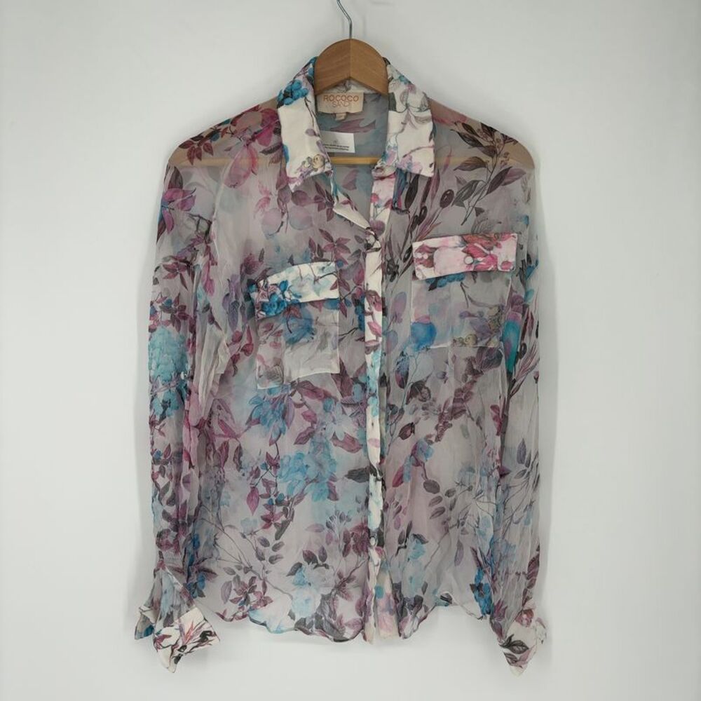 Rococo Sand Floral Blouse Top Skirt